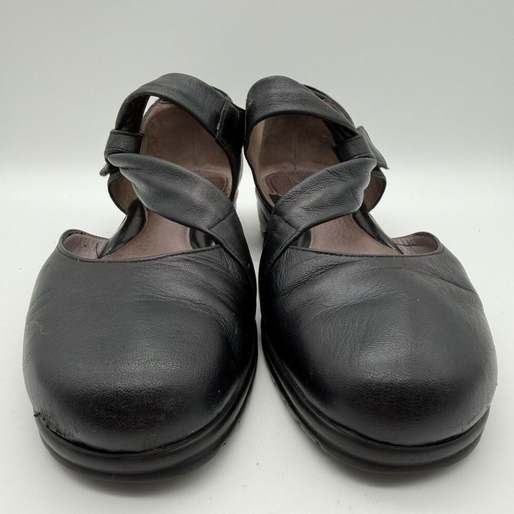 BeautiFeel Dear Black Leather Mary Jane Slip On Comfort Flats Women’s 7.5 EU 38 - Picture 5 of 13